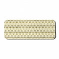 thumbnail image 1 of Geometric Computer Mouse Pad, Horizontally Echeloned Design Unbalanced Chevron Style Zigzag Pattern, Rectangle Non-Slip Rubber Mousepad Large, 31" x 12", Pale Coffee and White, by Ambesonne, 1 of 2