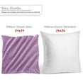 thumbnail image 3 of Nestl Velvet Throw Pillow Covers Solid Square Soft Decorative Pillow Cover for Sofa, 22" x 22", Lavender, Pack of 4, 3 of 8