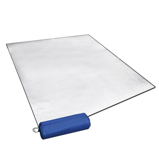 Decodeary Matelas de Couchage en Mousse d'Aluminium Imperméable Pliable pour Camping Randonnée Voyage Double Face 2X2m