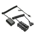 thumbnail image 2 of D-tap a batería ficticia np-f de doBle Cara + Tipo-C A NP-FZ100 Batería Ficticia Cable Inscesado DC Accesorio de Acopladorores para A7C A7M4 A7R4 A1 FX3 ZV-E1 Cámara/, 2 of 7