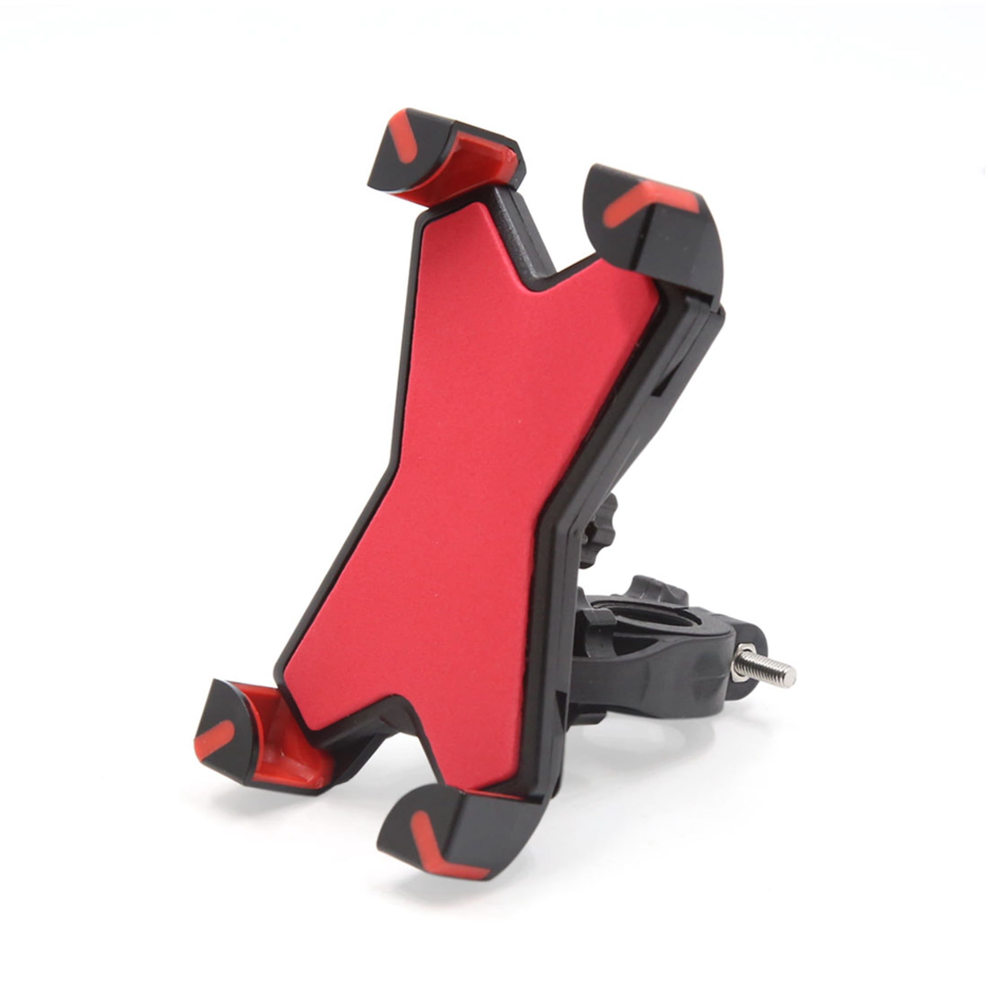 Red Adjustable Motorcycle Scooter Handlebar Cell Phone GPS Mount Holder Stand