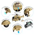 thumbnail image 2 of Vokodo Military Helicopter 11 With Lights Sounds Push And Go Includes Rescue Basket Durable Toy Friction Power Kids Army Soldier Chopper Pretend Play Truck Great Gift For Children Boys Girls Toddlers, 2 of 7