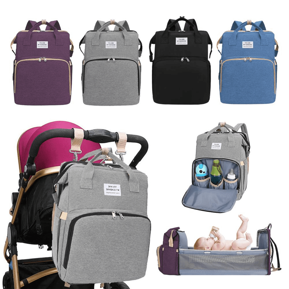 diaper bag backpack changing bed