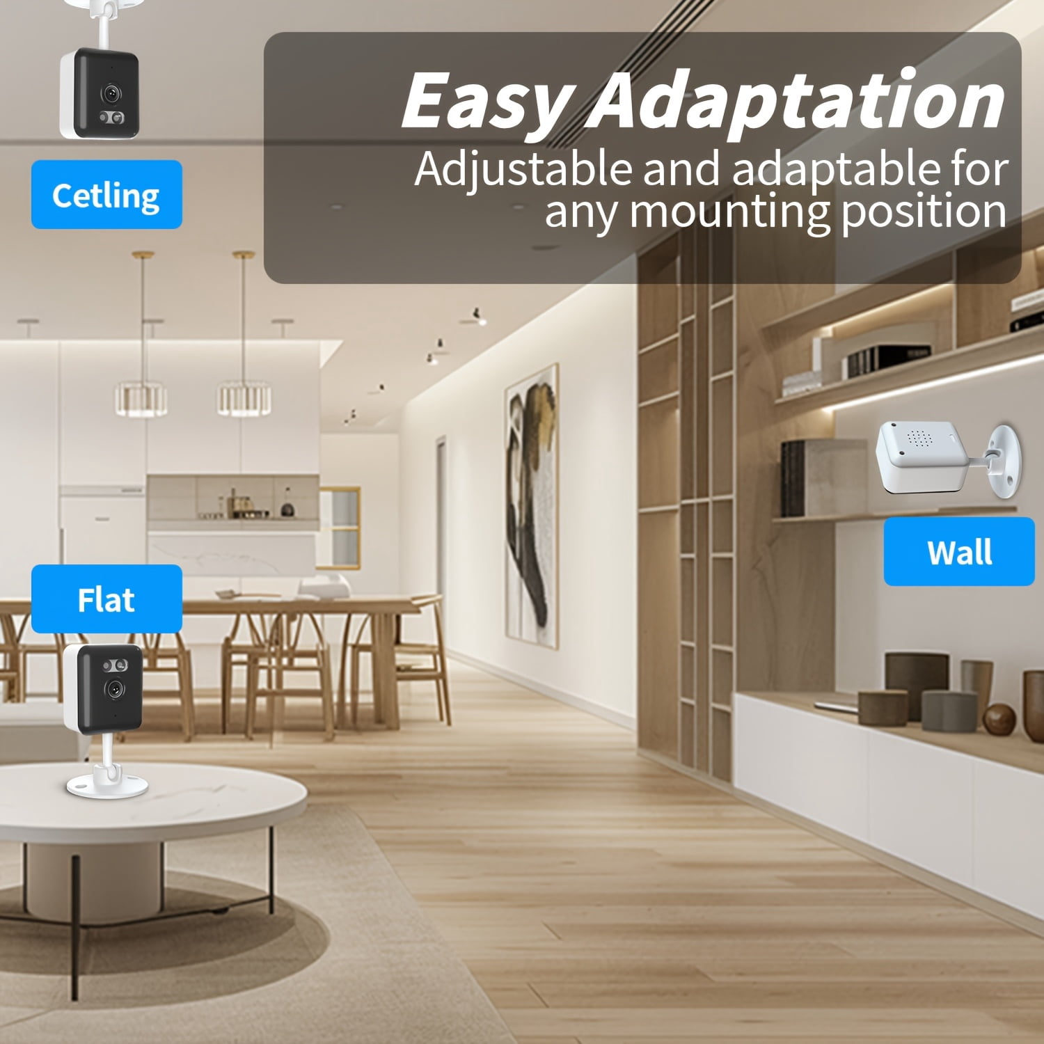 Smart Security Camera 2K HD, 5G/2.4GHz WiFi Indoor Camera with Two-Way Audio, AI Human Detection, Auto Tracking, Alarm for Baby, Pet & Elderly Monitor