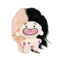 thumbnail image 4 of Muñeco decorativo de peluche, llavero de dibujos animados suave, adorno de muñeca ídolo para adultos negro y rosa, 4 of 9