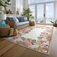 thumbnail image 2 of Milliken Guy Harvey Area Rug FLORAL SHELL Floral Shell Beige Floral, 5' x 8', 2 of 5