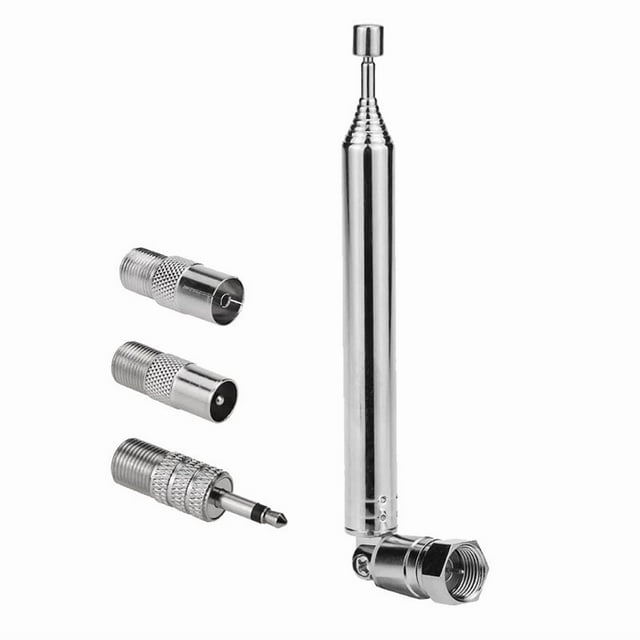 Reemplazo de Antena de Radio FM, Tornillo TelescóPico Tipo F, Adaptador de Conector Macho para Receptor EstéReo AV, Amplificador DoméStico