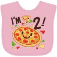 thumbnail image 3 of Inktastic Im Two Pizza Birthday Party Boys or Girls Baby Bib, 3 of 4