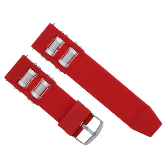 26MM RUBBER WATCH BAND STRAP FOR INVICTA RUSSIAN WATCH DIVER 1201 1805 1845 RED
