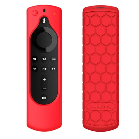 Remote Case for Fire TV Stick 4K / Fire TV Cube/Fire TV (3rd Gen) / All-New 2nd Gen Alexa Voice Remote Control Red