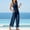 Blue, variant on Women'S Jumpsuits Casual Sleeveless 2026 Loose Leg Pants One Piece Jumpsuits Overalls V Neck Date Night Vacation Womens Rompers with Pocket For Summer L