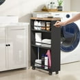 thumbnail image 2 of Slim Storage Cart, Rolling Narrow Kitchen Cart on Wheels for Small Place, 2 of 19