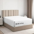 thumbnail image 1 of CGK Linens Drap-Housse en Microfibre Extra Profond 18 - 24 Pouces - Très Grand - Blanc, 1 of 6