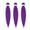 Purple, variant on Braiding Hair Extensions Pre Stretched Flame Retardant Synthetic Braiding Hair Long Synthetic Braiding Hair Extensions, Pre Stretched Synthetic Braiding Hair Extensions for Braids for Party