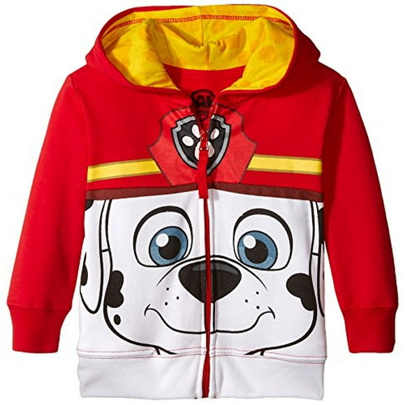 Sudaderas con Capucha con Diseño de Paw Patrol para Niños en Edad Preescolar de Nickelodeon, Marshall Rojo, Talla 4T