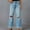 Blue, variant on pstuiky Wide Leg Pants for Women, Solid Color Loose Long Straight Leg High Waisted Pants Oversized Women Pant Blue L