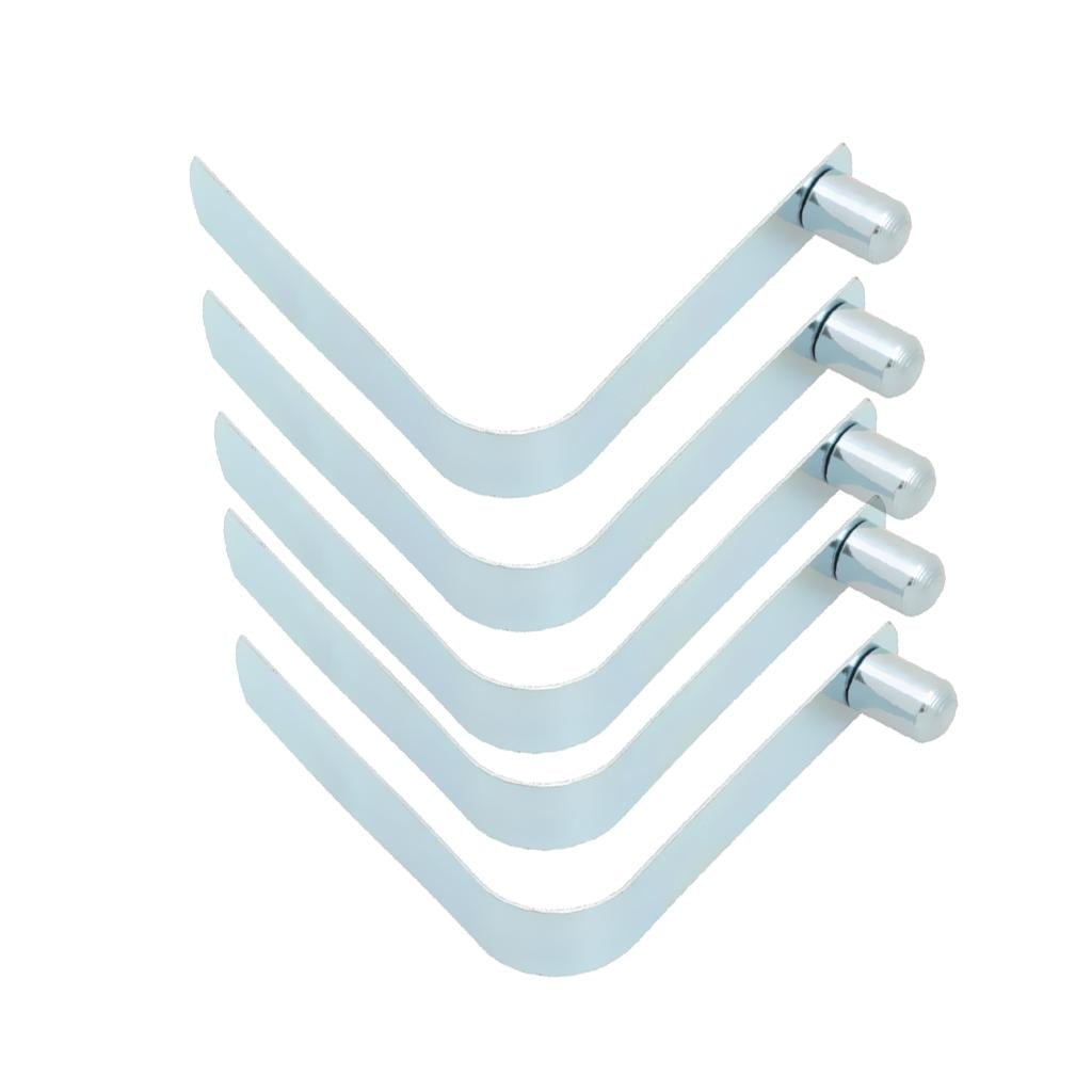 5 Stainless Steel Paddle Tent Pole Push Button Spring Snap Clip Locking