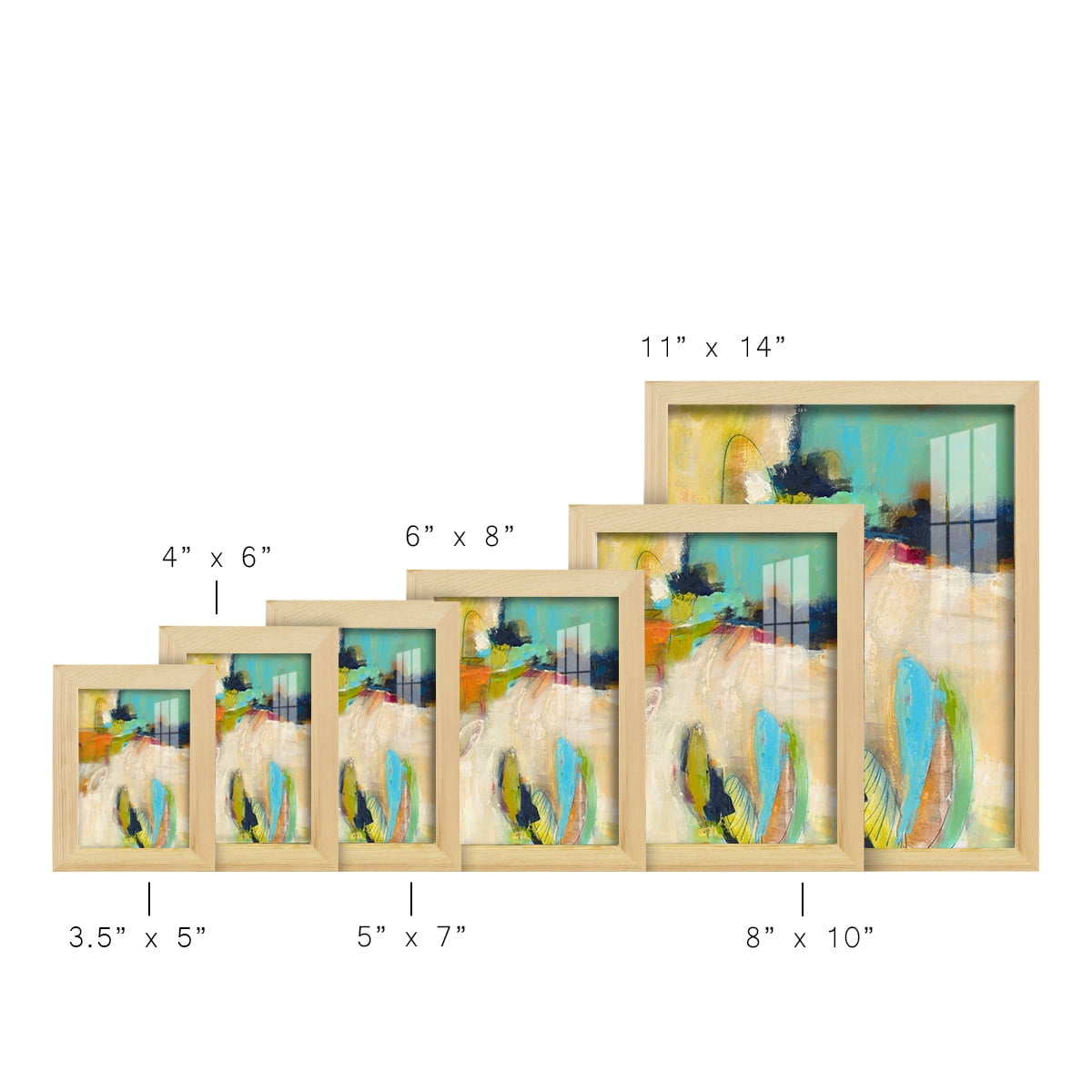 It All Adds Up - Framed Print w/glass - Natural Wood