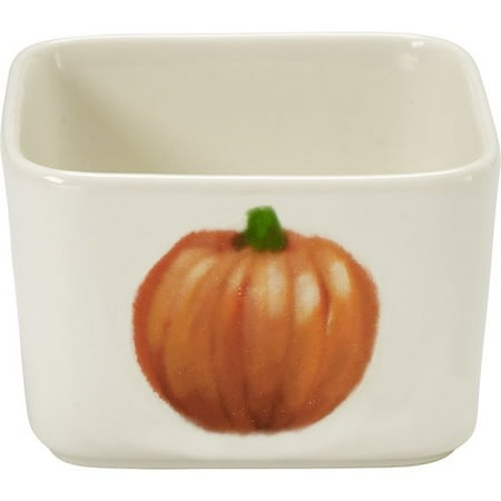 Pumpkin Serving Bowls Celebrations by Precious Moments 171520 7 oz Fall Harvest Pumpkin Porcelain Appetizer Dip Serving Bowl 2.25-inches ()