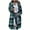 Green, variant on Women's Plaid Shacket Jacket, Long Wool Coat, Trendy Trench Coats, Casual Long Sleeve Overcoat Button Lapel Collar Peacoat Women 2025 Fall Winter Outfits(Brown,XXL)