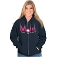 thumbnail image 3 of Funny Mom Master of Multitasking Womens Plus Size Graphic Zipper Hoodie Brisco Brands 2X, 3 of 5