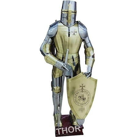THOR INSTRUMENTS Costume For Halloween Medieval Wearable Knight CRUSADER Full Suit of Armour Rustic Vintage Home Decor Gifts