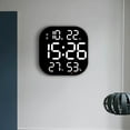 thumbnail image 3 of facefd Digital Wall Clock Temp Date Week Display Large Screen Adjustable Brightness White, 3 of 8