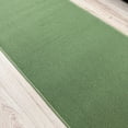 thumbnail image 3 of Custom Size Anti-Slip Machine Washable Loop Pile Green Runner Rugs ( 35' x 26"), 3 of 6