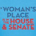 thumbnail image 3 of CafePress - A Woman's Place Is In The Women's Classic T Shirt - Women's Traditional Fit Dark T-Shirt, 3 of 4