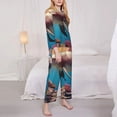 thumbnail image 3 of Sikiie Underwater Plant Dolphin Women's Long-Sleeve Shirt and Full-Length Bottom Pajama Set (s-xxl)-XX-Large, 3 of 7