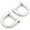 Silver, variant on Gold 3/8" Tiny D-Rings Shackle Screw Ring (5pcs) – Key Holder, Zip Puller & Paracord Bracelet Hardware