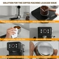 thumbnail image 5 of Empstorm 20 Bar Espresso Machine with Milk Frother Steam Wand, 3-in-1 Coffee Maker, Compatible with NS Capsules, Stainless Steel, for Latte & Cappuccino, Black, 5 of 10
