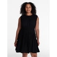 thumbnail image 2 of Time and Tru Women's Smocked Sleeveless Mini Dress, Sizes XS-XXXL, 2 of 6
