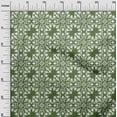 thumbnail image 3 of oneOone Viscose Jersey Light Green Fabric Asian Block Floral Quilting Supplies Print Sewing Fabric By The Yard 60 Inch Wide, 3 of 4