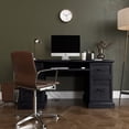thumbnail image 2 of BELLEZE Modern Executive Home Office Computer Desk - Rhudi (Rustic Gray), 2 of 7