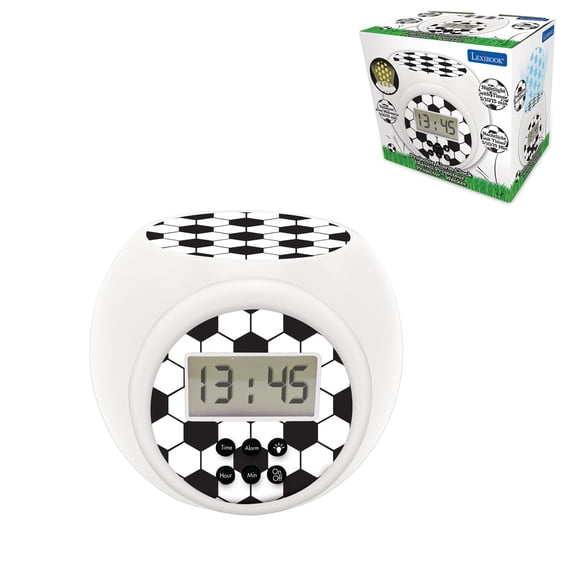 Reloj Despertador Proyector de Fútbol LEXiBOOK RL977FO
