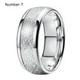 thumbnail image 3 of Anillo de suministro de acero inoxidable, joyería de piedra para hombre, accesorio de adorno para fiesta de boda, coleccionables, regalo de Ropa, zapatos y accesorios Miscelánea Plateado 7 # Minnieouse  AP015022-02, 3 of 6