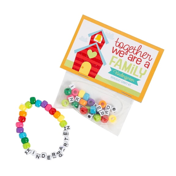 Fun Express Better Together Kindergarten Bracelet Handout Craft Kit - Makes 12