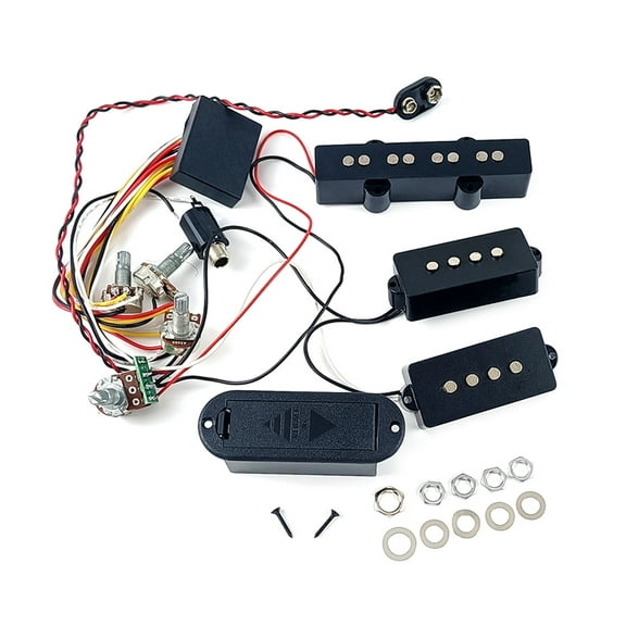 Electric Guitar and Bass Tone Control Wiring Harness with Active Preamp 3 EQ & Pickup Preamp Circuit Sets
