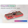 thumbnail image 6 of is specially designed for Samsung Galaxy A32(5G) Anti-Scratches,anti-fingerprint, built-in 360° rotating ring bracket solid and durable magnetic car phone case, suitable for 6.5inches Women-Red, 6 of 12