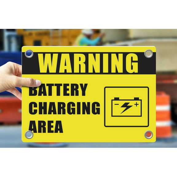BATTERY CHARGING AREA | Warning Notice Caution Danger 3mm PVC Sign