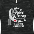thumbnail image 4 of Inktastic Diabetes Awareness Brave and Strong Women's T-Shirt, 4 of 5