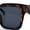 Tortoise - Black, variant on Womens Hipster Horn Rim Geometric Bevel Arm Fancy Plastic Sunglasses Grey - Black