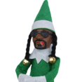 thumbnail image 2 of Snoop on The Stoop Christmas Elf Doll Fieltro Resina Muñecas Juguetes Ornamento (Verde B), 2 of 5