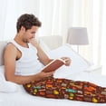 thumbnail image 4 of Cauagu Retro Coffee Mens Pajama Pants Sleep & Lounge Pants,PJ Bottoms with Pockets-Large, 4 of 7