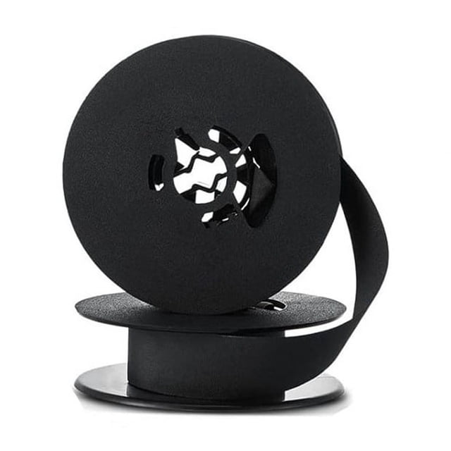 1Pcs Typewriter Ribbon Twin Spool Typewriter Ribbon Ink Twin Spool Ink Replacement Part for Most Typewriter (Black)