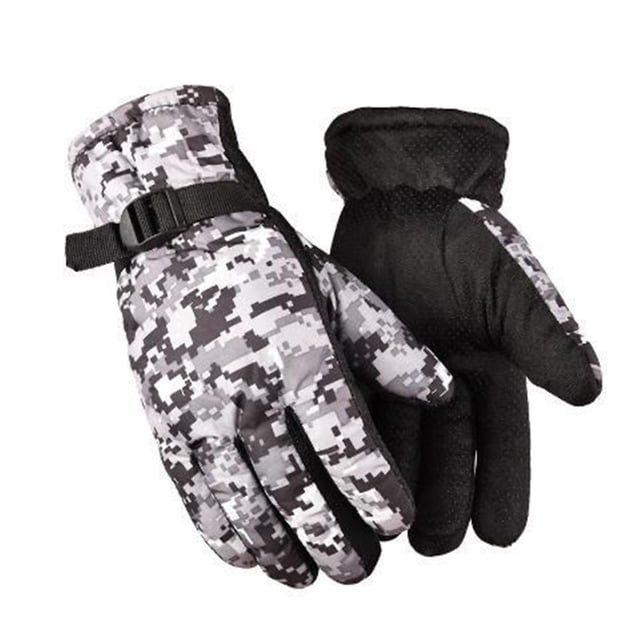 WEAIXIMIUNG Mens Gloves Winter Outdoor Wind Proof Glove Ski Riding Warm Climbing Outdoor Mitten