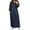 Navy, variant on IROINNID Maxi Dress for Women Strapless V-Neck Shift Dress Bandage Fold Long Sleeve Causal Color Long Dress ,Navy