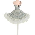 thumbnail image 3 of Earrings Necklace Princess Dress Stand Display Iron Mannequin Princess Jewelry Rack Pine Green 4, 3 of 4