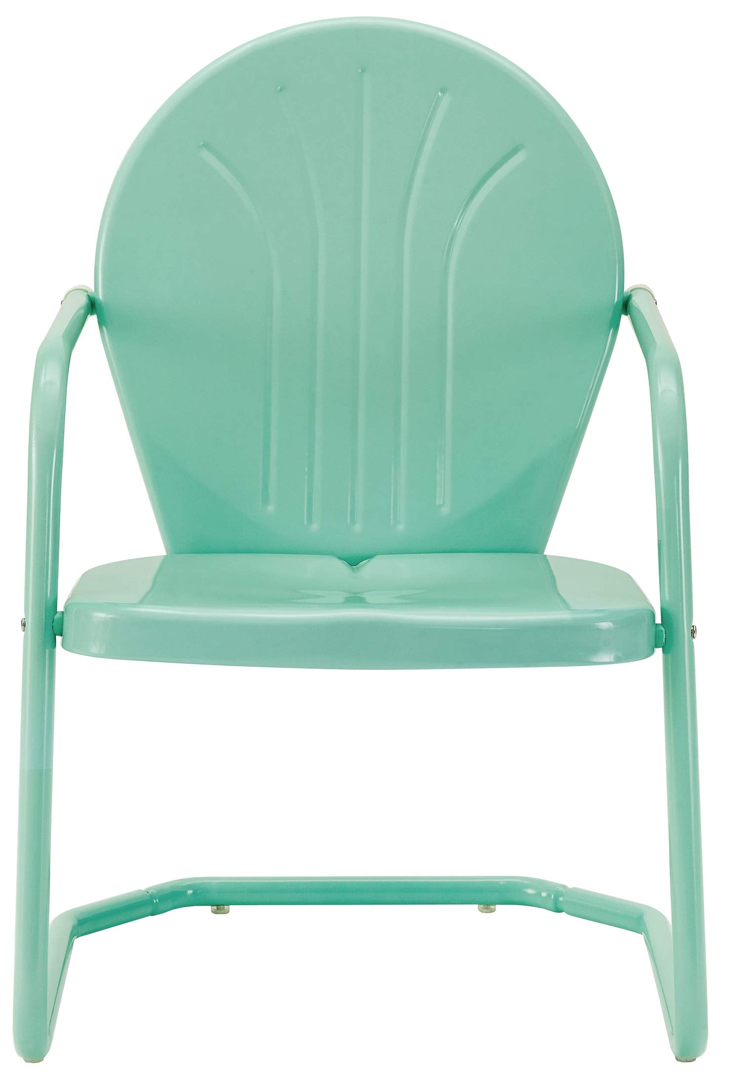 Crosley Furniture Griffith 3 Piece Metal Patio Conversation Set in Aqua